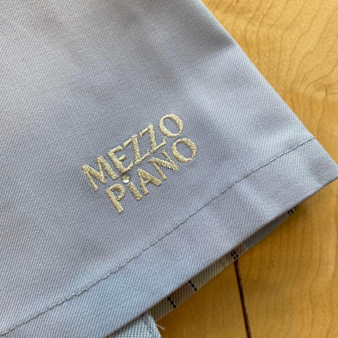 ほぼ未使用　メゾピアノ　チェックビスチェ　キュロット　セットアップ　140cm