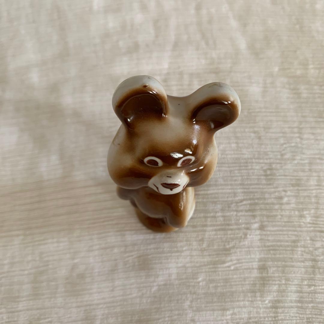 ヴィンテージ こぐまのミーシャ モスクワオリンピック 陶器 アンティーク