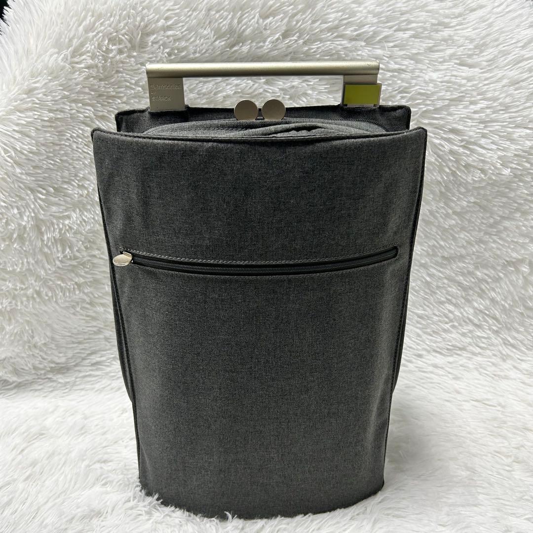 美品⭐︎サムソナイト×スタルク ZAB 拡張式リュック グレー