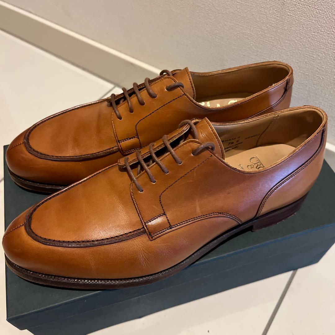 クロケット&ジョーンズ　ポールスミス別注　ドレスシューズ　キャメル　7.5