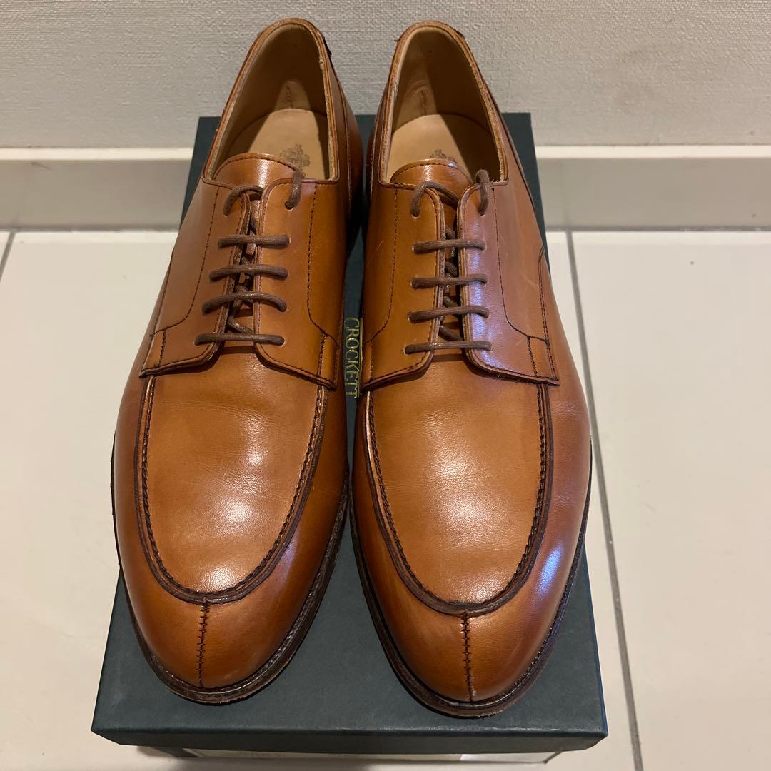 クロケット&ジョーンズ　ポールスミス別注　ドレスシューズ　キャメル　7.5