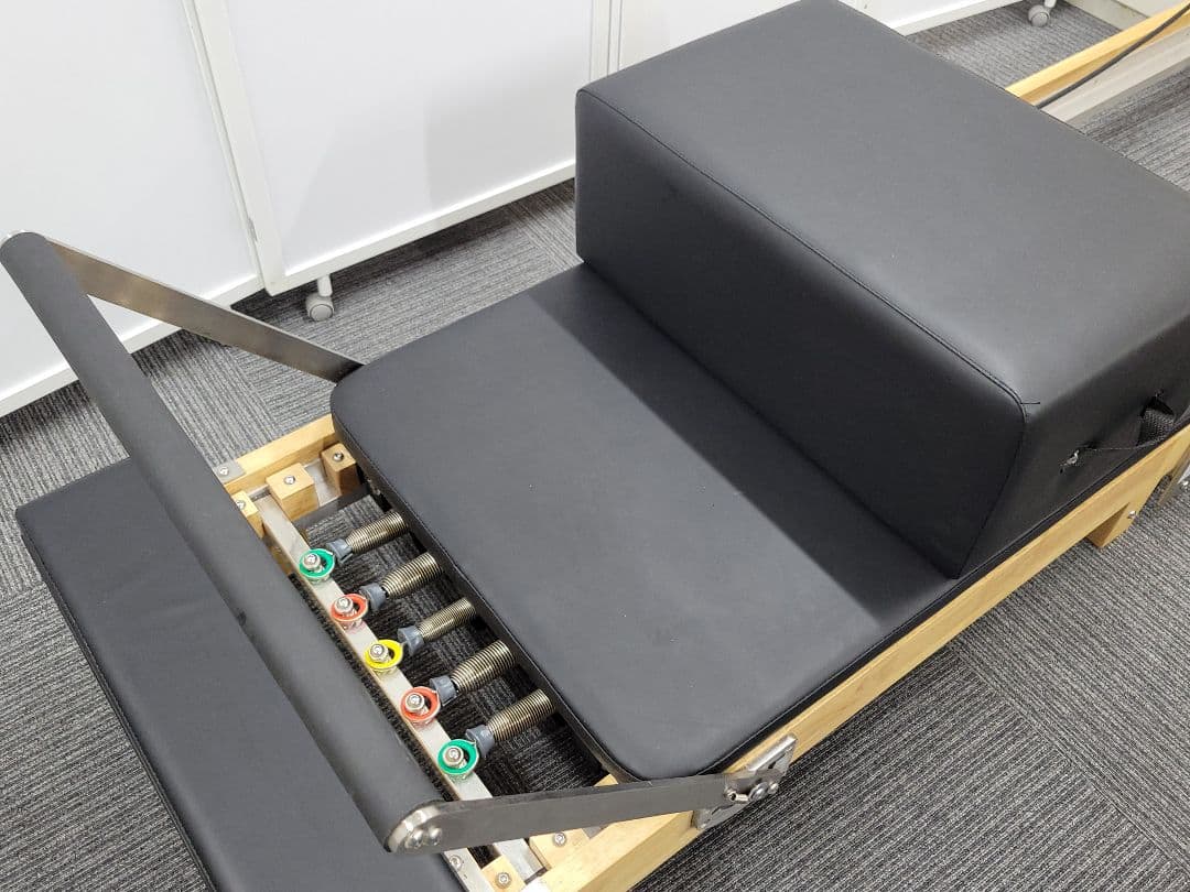 【業務用】折りたたみ式 ピラティス リフォーマー フルセット 木製フレーム