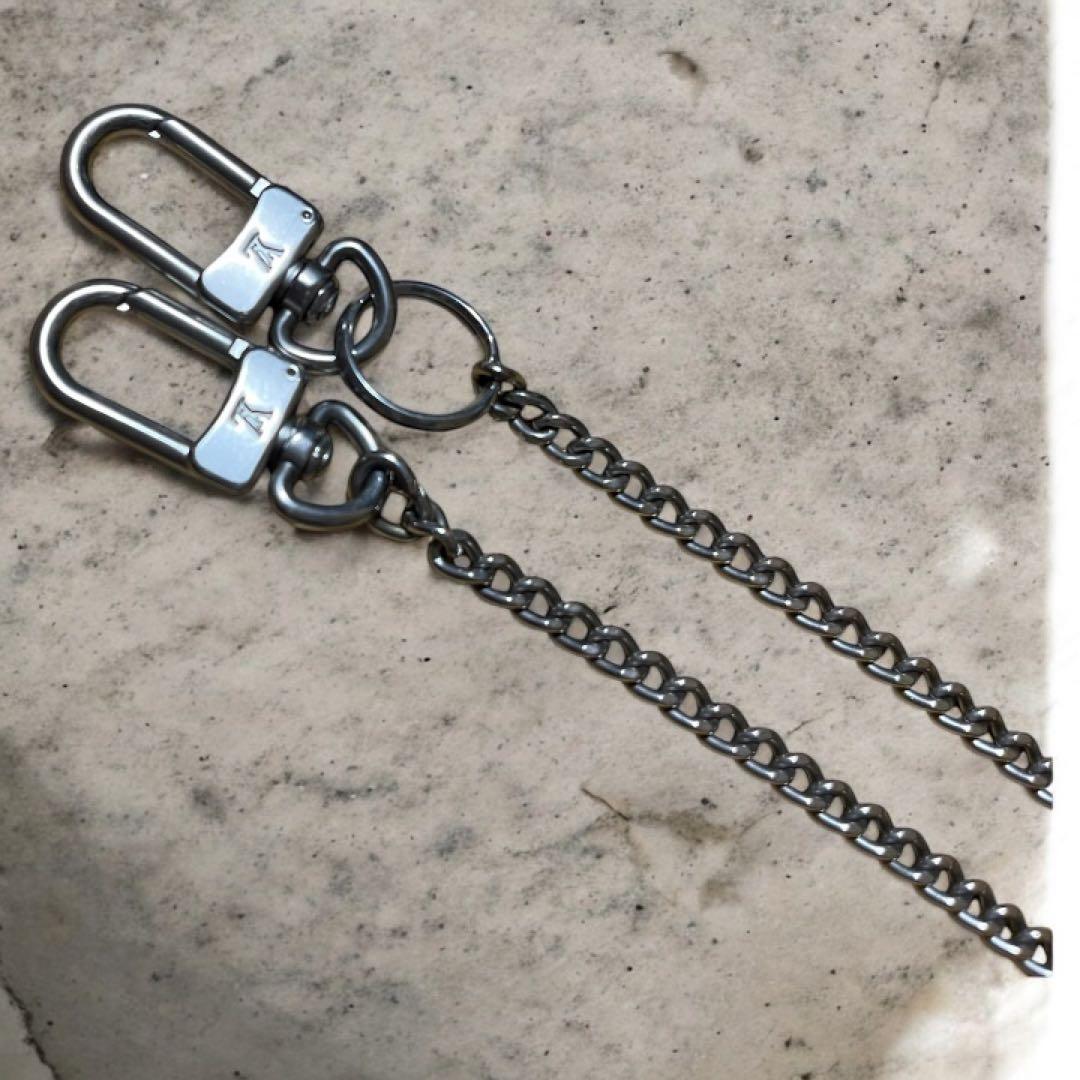 ルイヴィトン✨銀 シルバー ウォレットチェーン ポルトフォイユ・アコルディオン