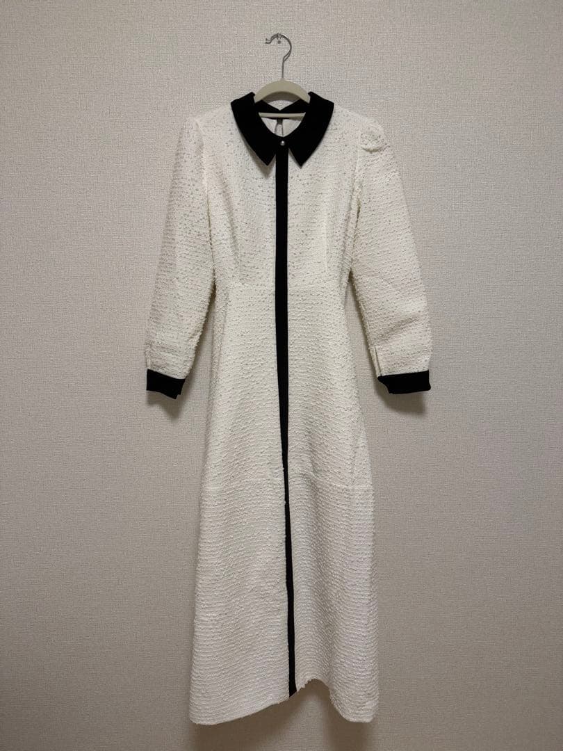 超美品 BIRTHDAYBASH ツイード ワンピース バイカラー