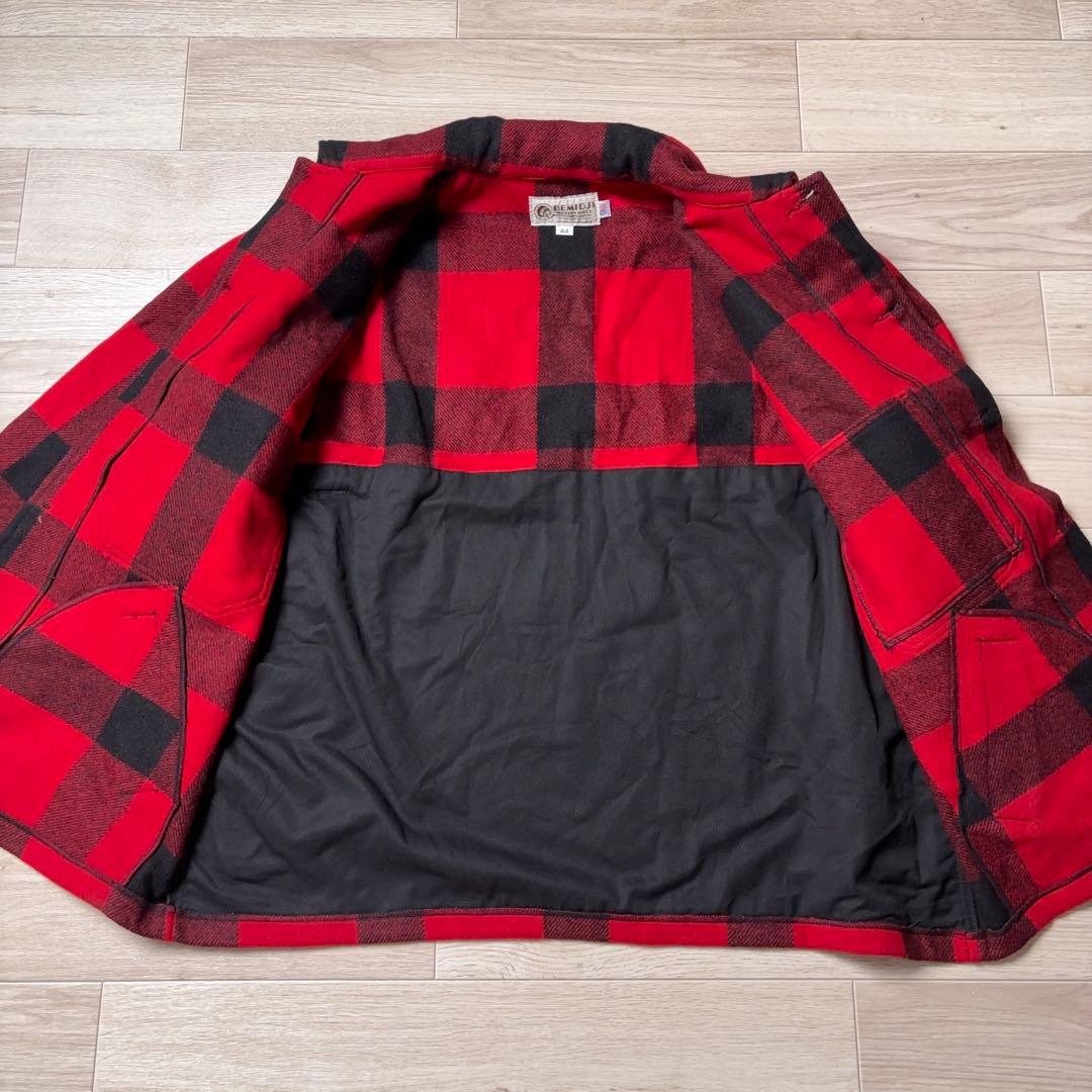 BEMIDJI マッキーノジャケット バッファローチェック チェーンステッチ