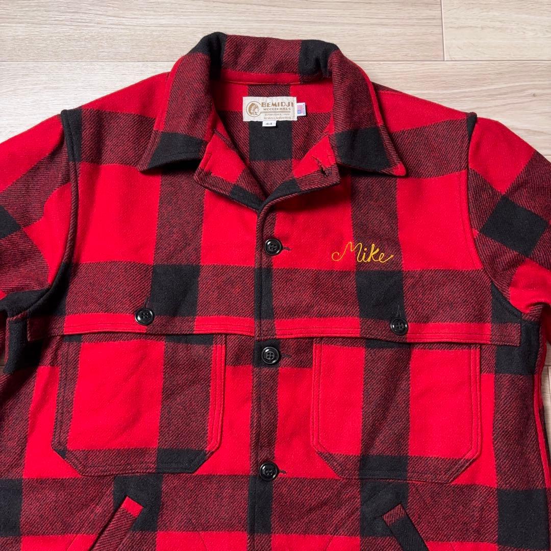 BEMIDJI マッキーノジャケット バッファローチェック チェーンステッチ