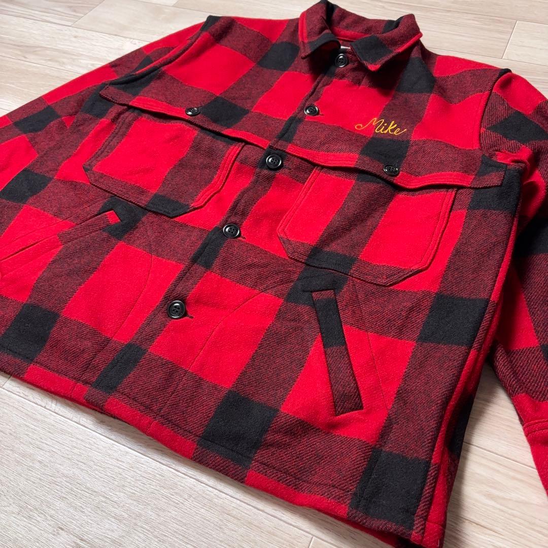 BEMIDJI マッキーノジャケット バッファローチェック チェーンステッチ