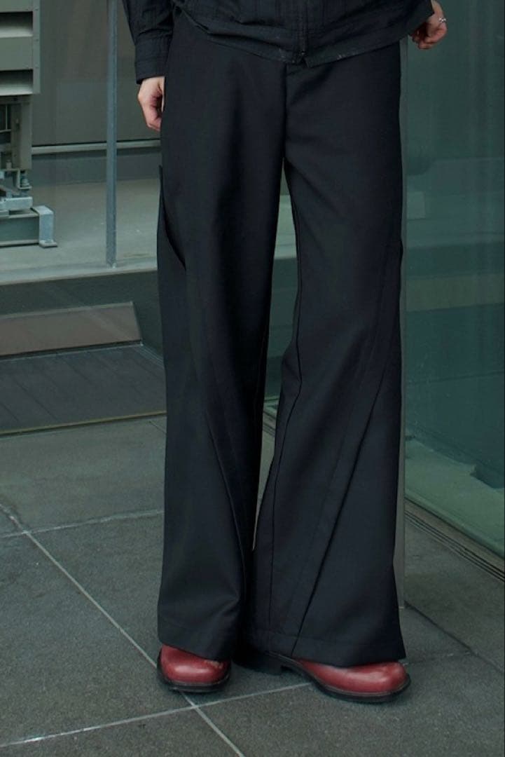 【最終値下げ】　深水光太着用似　ワイド　変形　スラックス