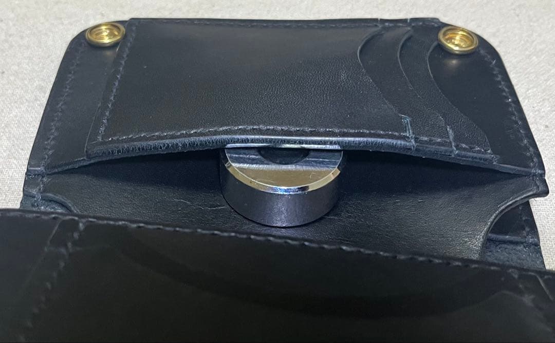 ミドル トラッカーウォレット 姫路レザー タンニン鞣し ギターピックポケット付き