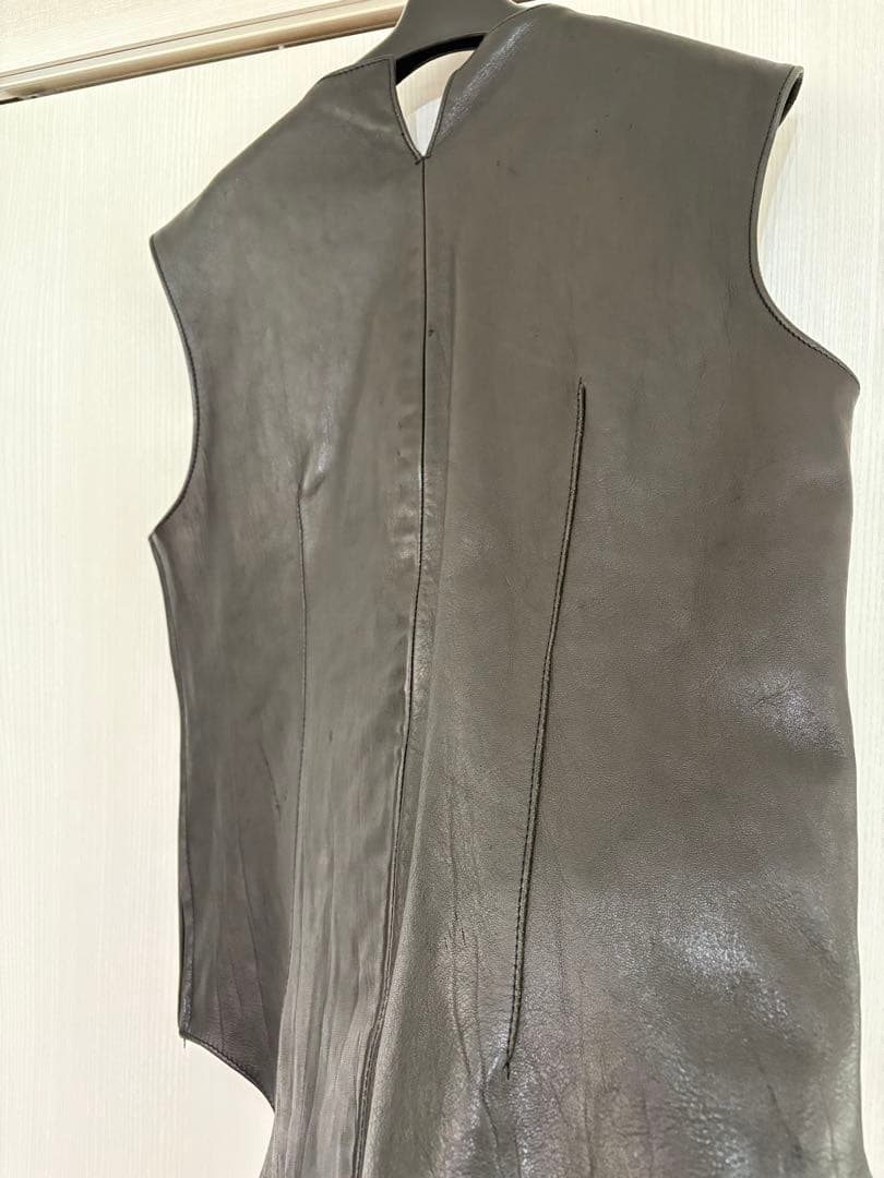 johnbull ジョンブル　ホースレザーベスト　黒　品番12401