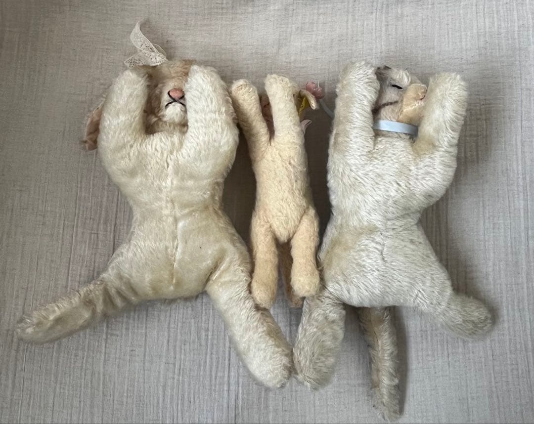 アンティーク/ヴィンテージSteiffシュタイフうさぎ猫羊ぬいぐるみテディベア