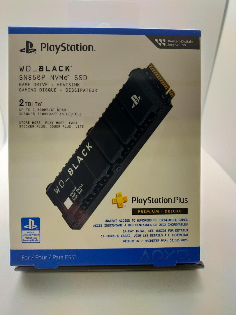 ウエスタンデジタル SSD 2TB SN850P WD_Black