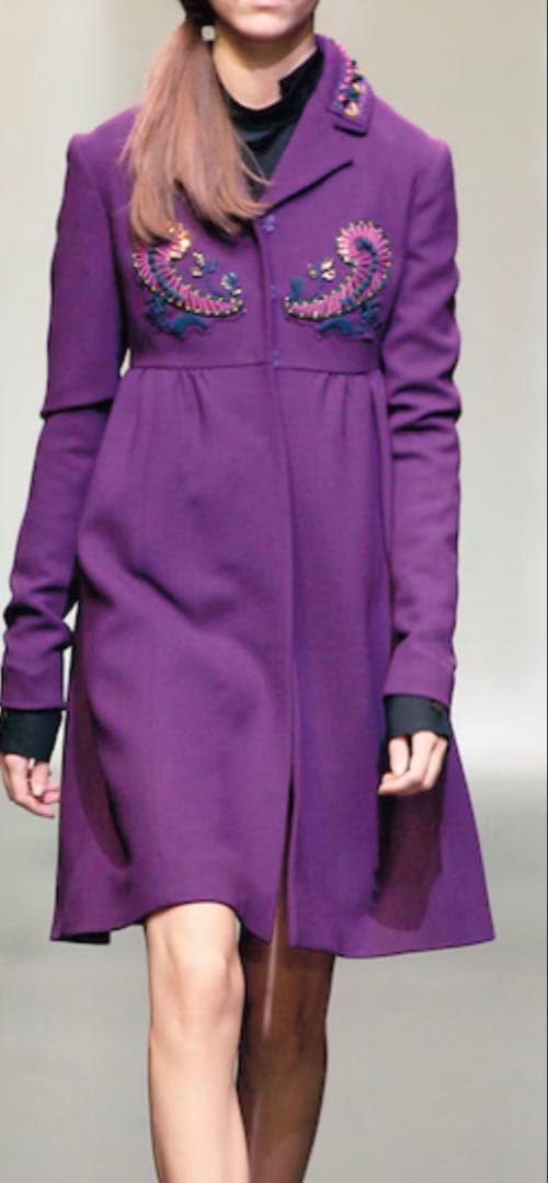 MIUMIU コートパープル