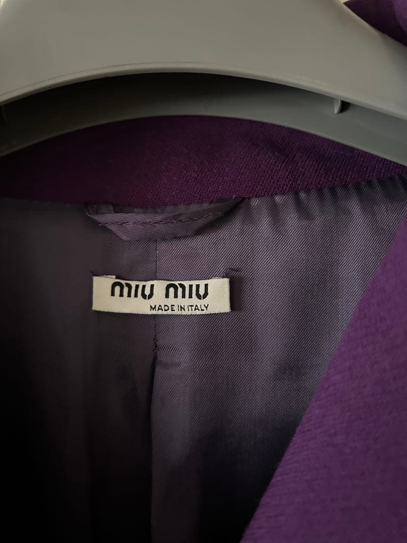 MIUMIU コートパープル