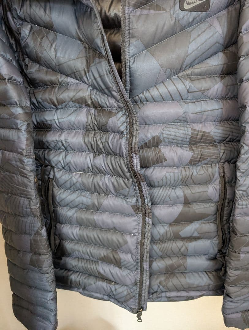 NIKE DOWN FILL HOODIE XXL/総柄/赤タグ