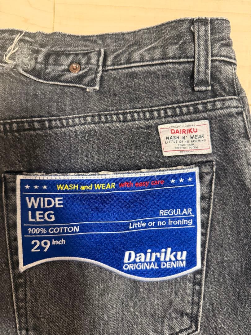 パンツ DAIRIKU WIDE VINTAGE DENIM PANTS 29