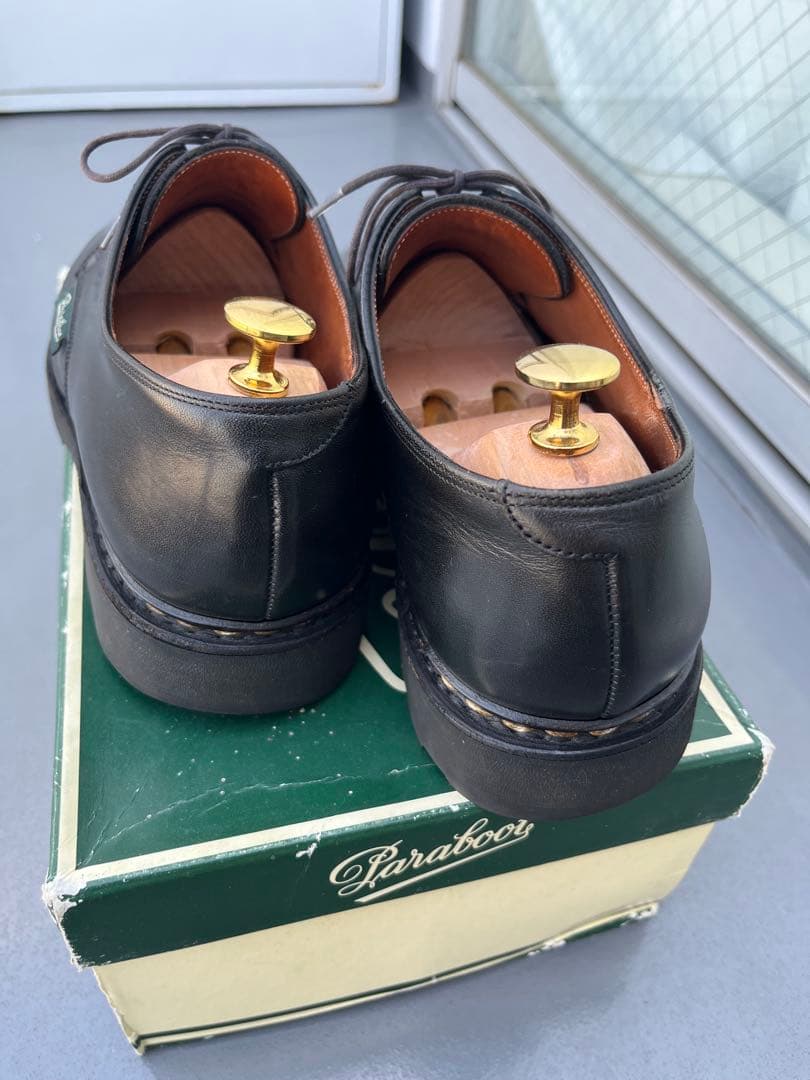 【美品】パラブーツ　98年　箱付き　デカタグ　プレーントゥ　アルル　レア
