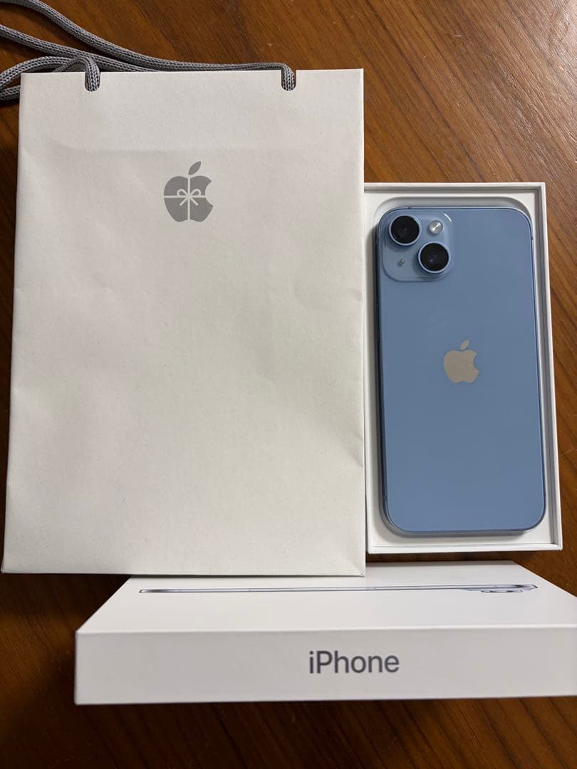 【年内値下げ可】iPhone本体　14ブルー 充電最大容量98% SIMフリー