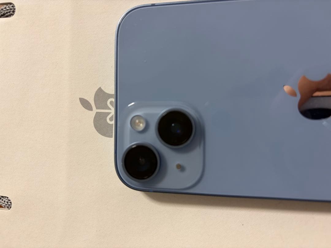 【年内値下げ可】iPhone本体　14ブルー 充電最大容量98% SIMフリー