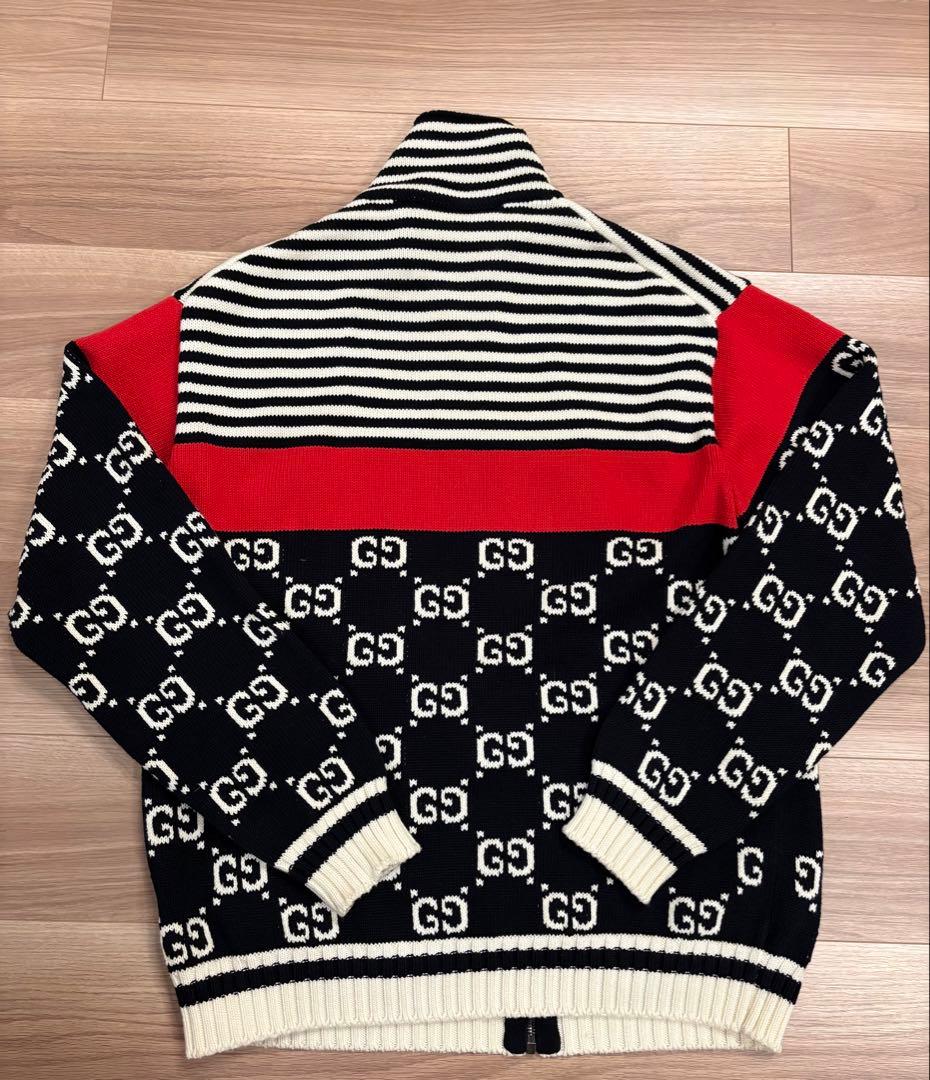 GUCCI GG柄 ニット ブルゾン ジャケット ハイネック