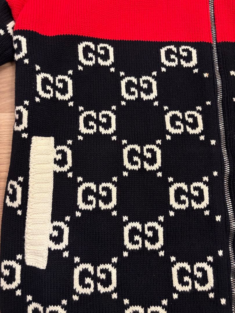GUCCI GG柄 ニット ブルゾン ジャケット ハイネック