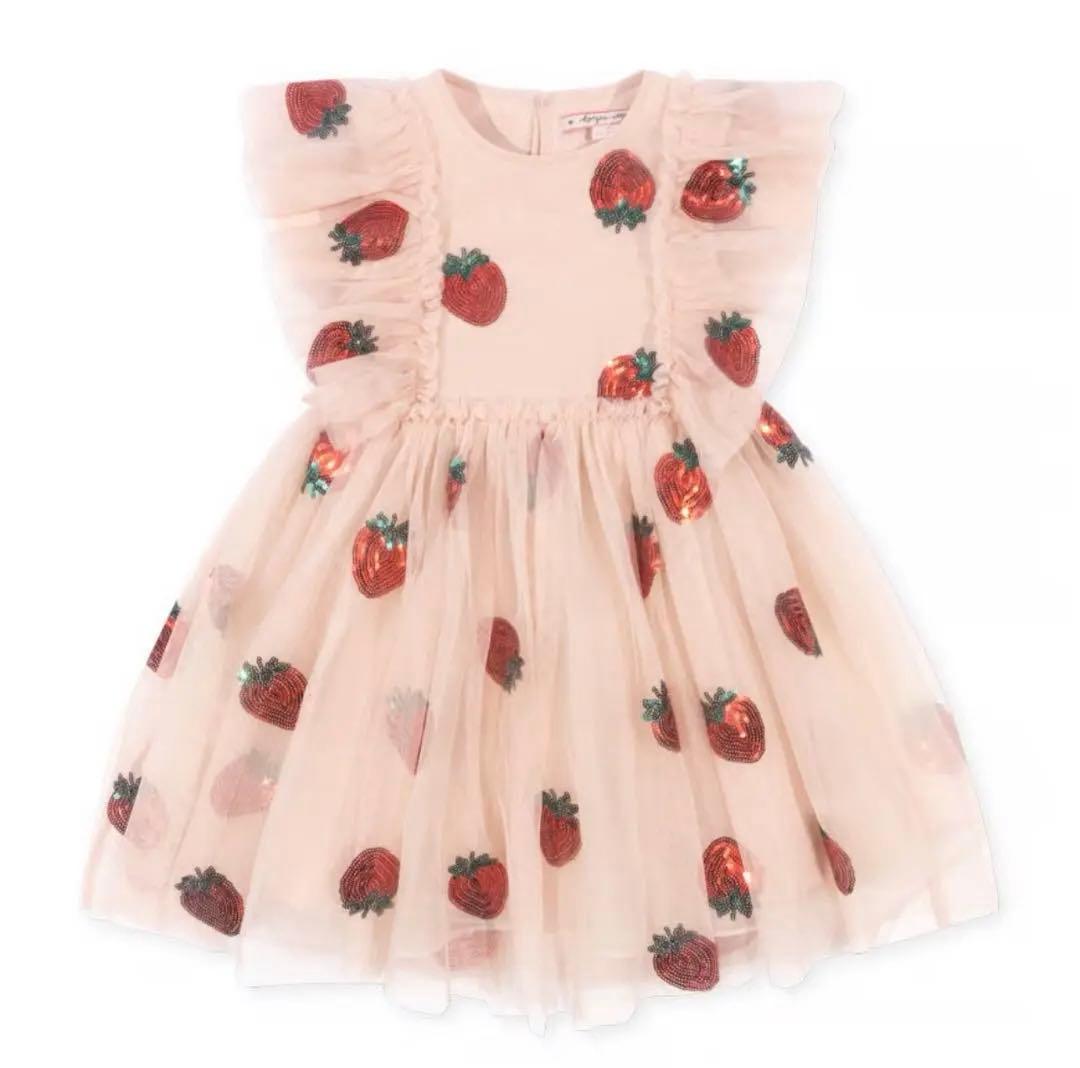 コンゲススロイド　チュールいちごドレス　2Y