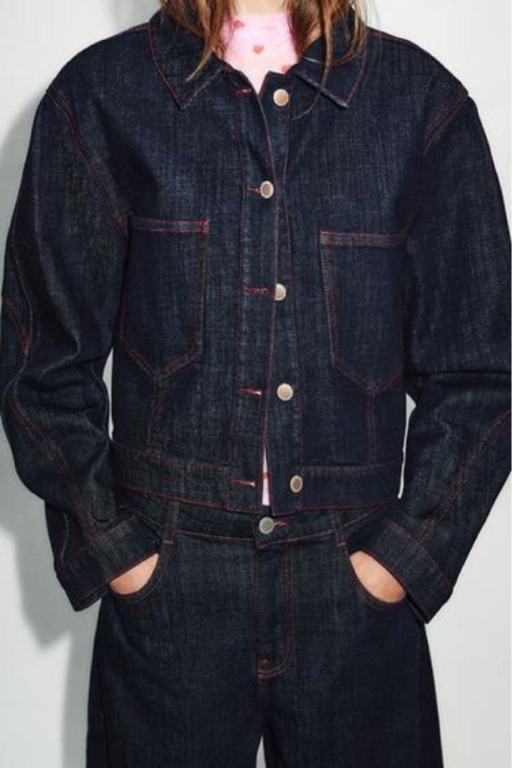 ZARA Z1975肩パッド入りジャケット Sサイズ新品タグ付き　ハート