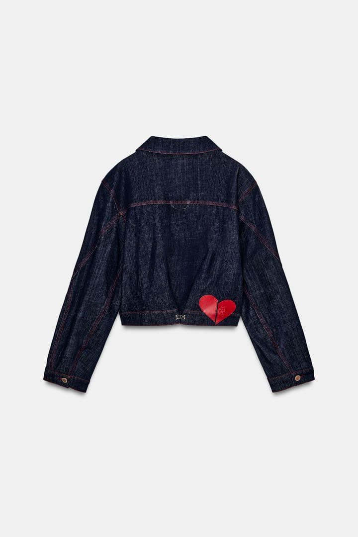 ZARA Z1975肩パッド入りジャケット Sサイズ新品タグ付き　ハート