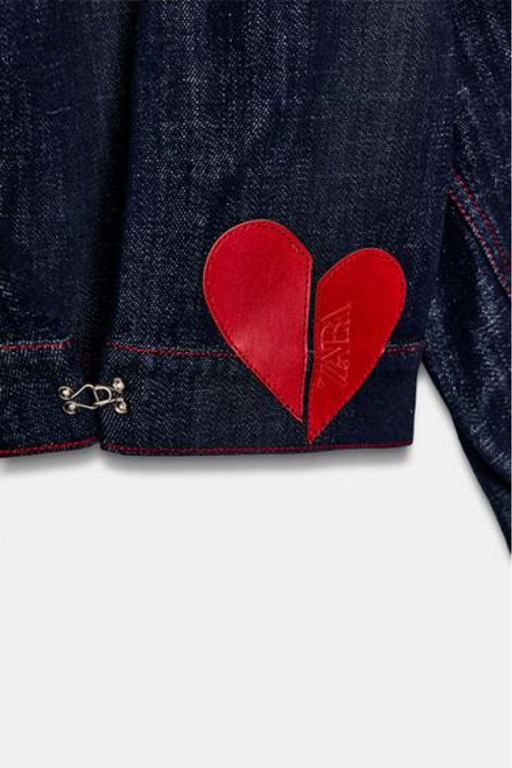 ZARA Z1975肩パッド入りジャケット Sサイズ新品タグ付き　ハート