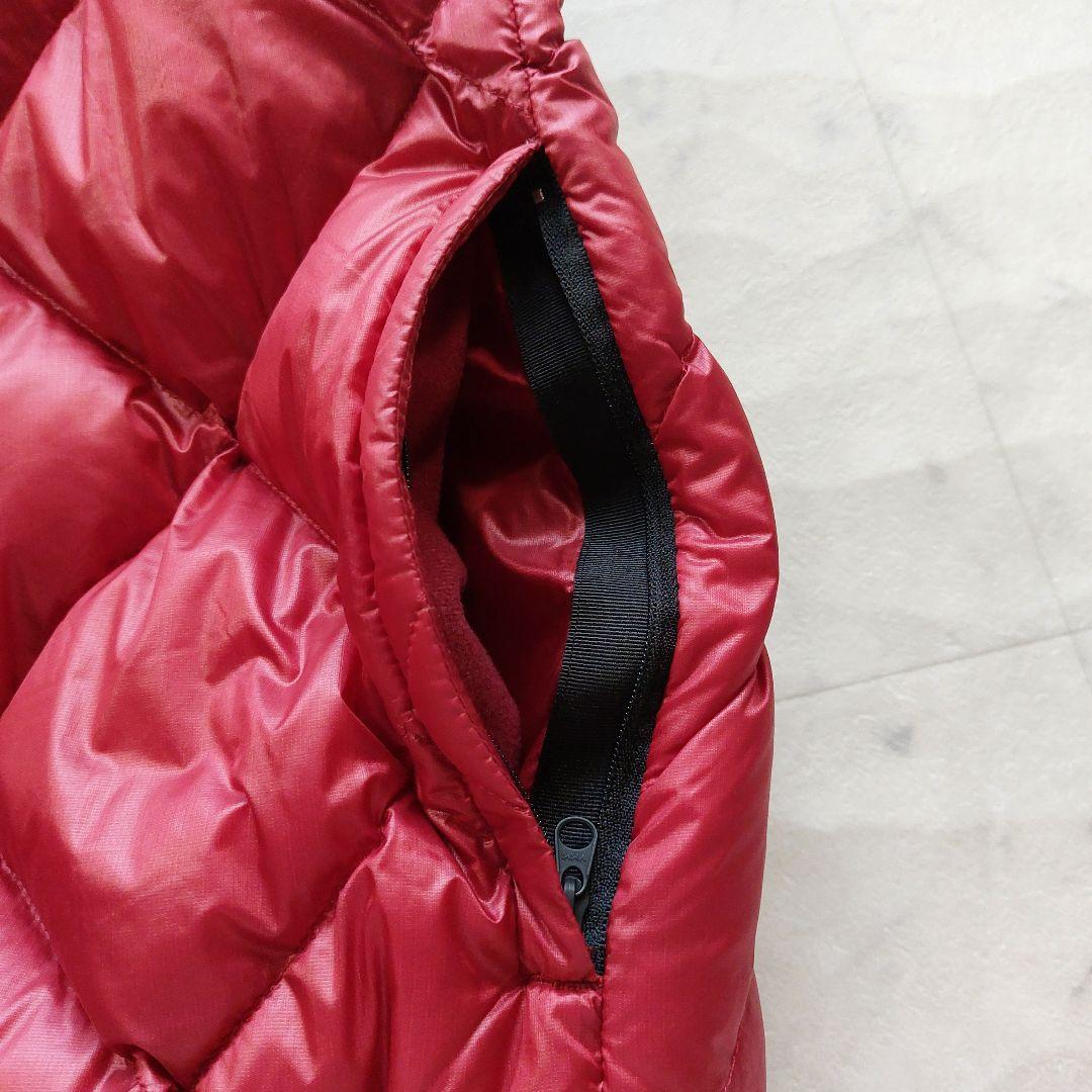 未使用級 高級グースダウン エディーバウアー ダウンベスト XL 赤