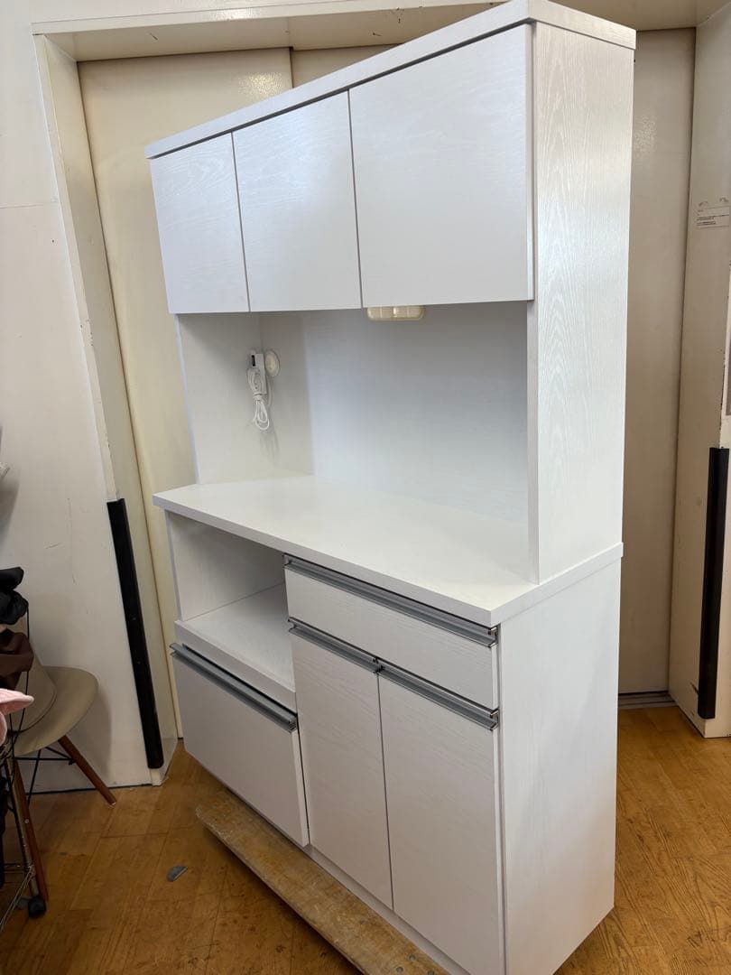 M064　アイクラフト製　レンジボード　カップボード　食器棚　幅1200ｍｍ