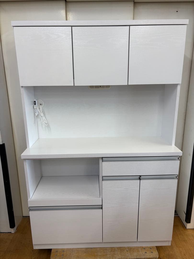 M064　アイクラフト製　レンジボード　カップボード　食器棚　幅1200ｍｍ