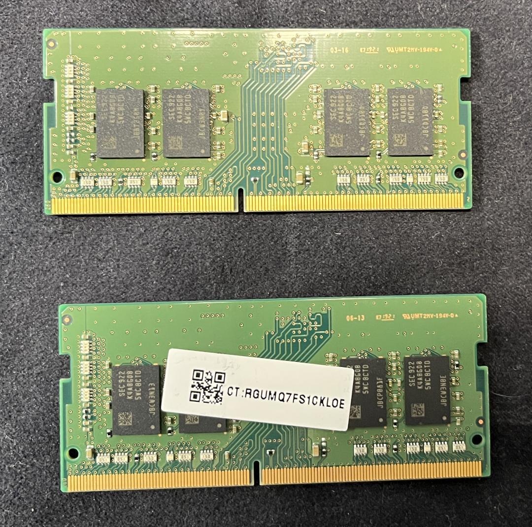 ★ノートPC用★260PIN　SODIMM DDR4 8GB*2枚セット★C