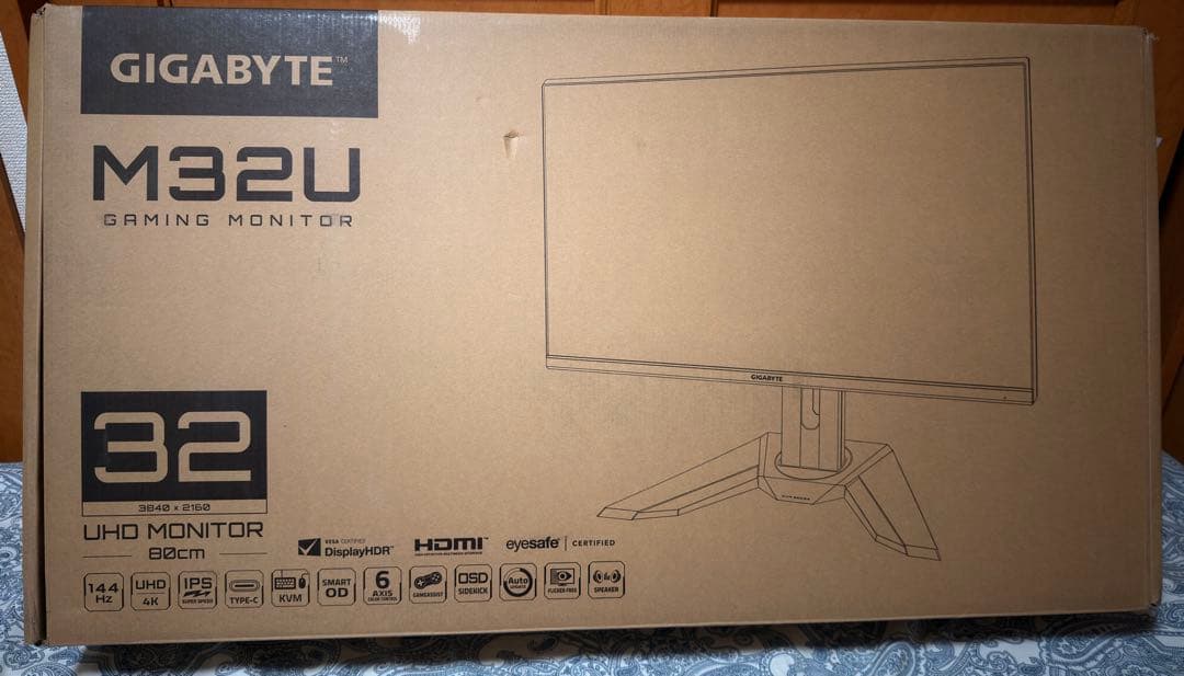 ディスプレイ・モニター本体 Gigabyte M32U