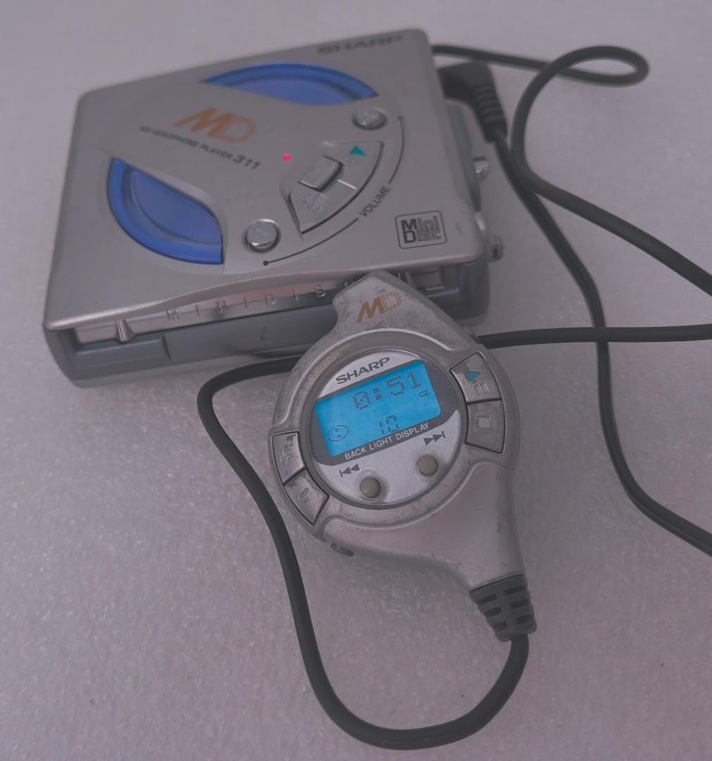 SHARP ポータブルMDプレーヤー MD-SS311 シルバー