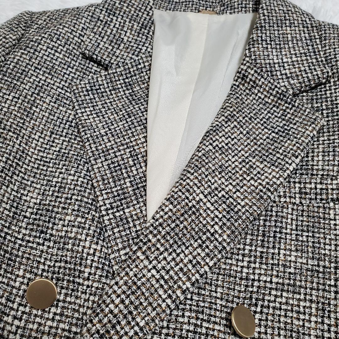 新品✨　ミラオーウェン　テーラードジャケット　ダブル　ツイード　ポリー様