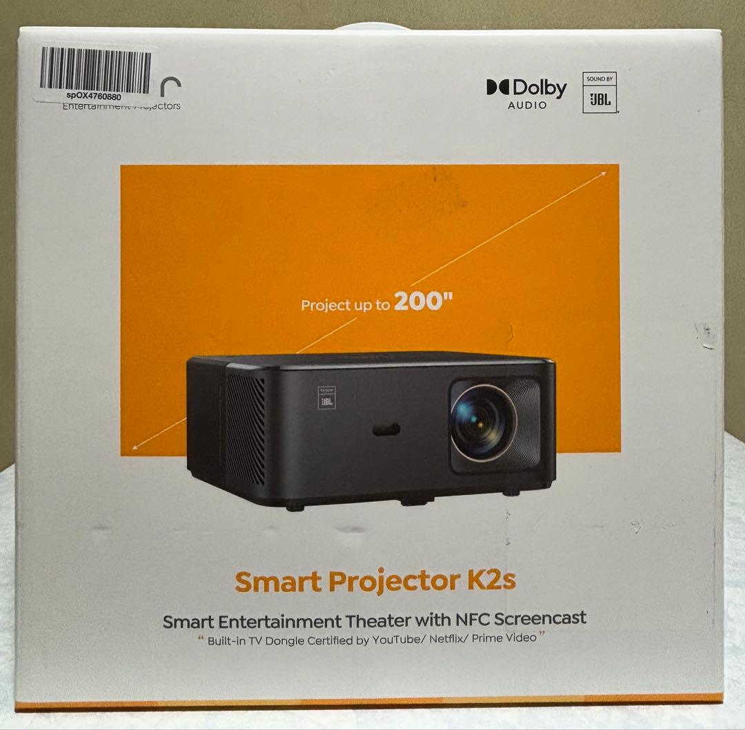 Yaber K2sスマートエンターテインメントシアタープロジェクター【中古品】