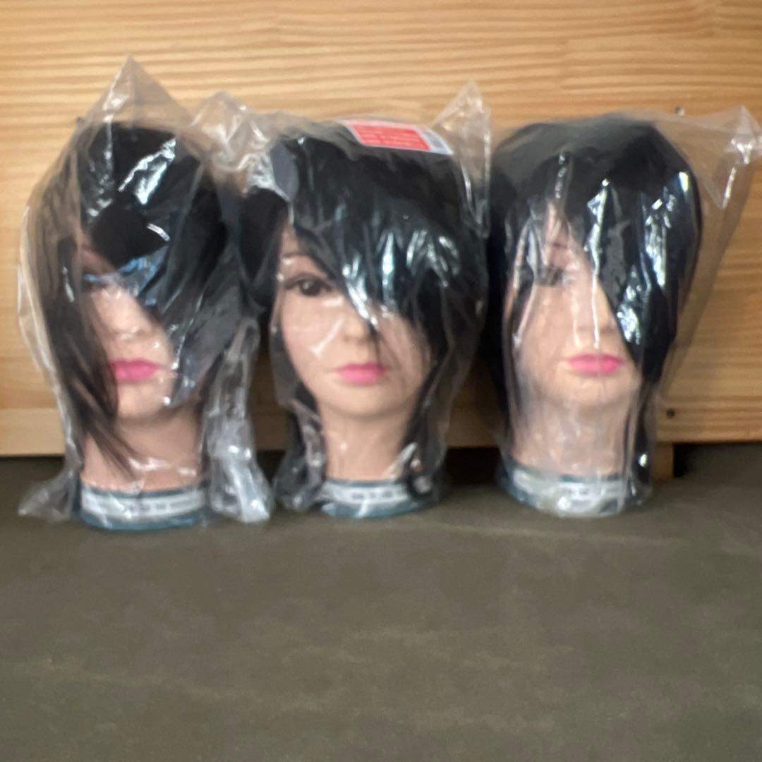 【新品未使用】美容師実技試験用 カットウィッグ 3個セット ビューラックス
