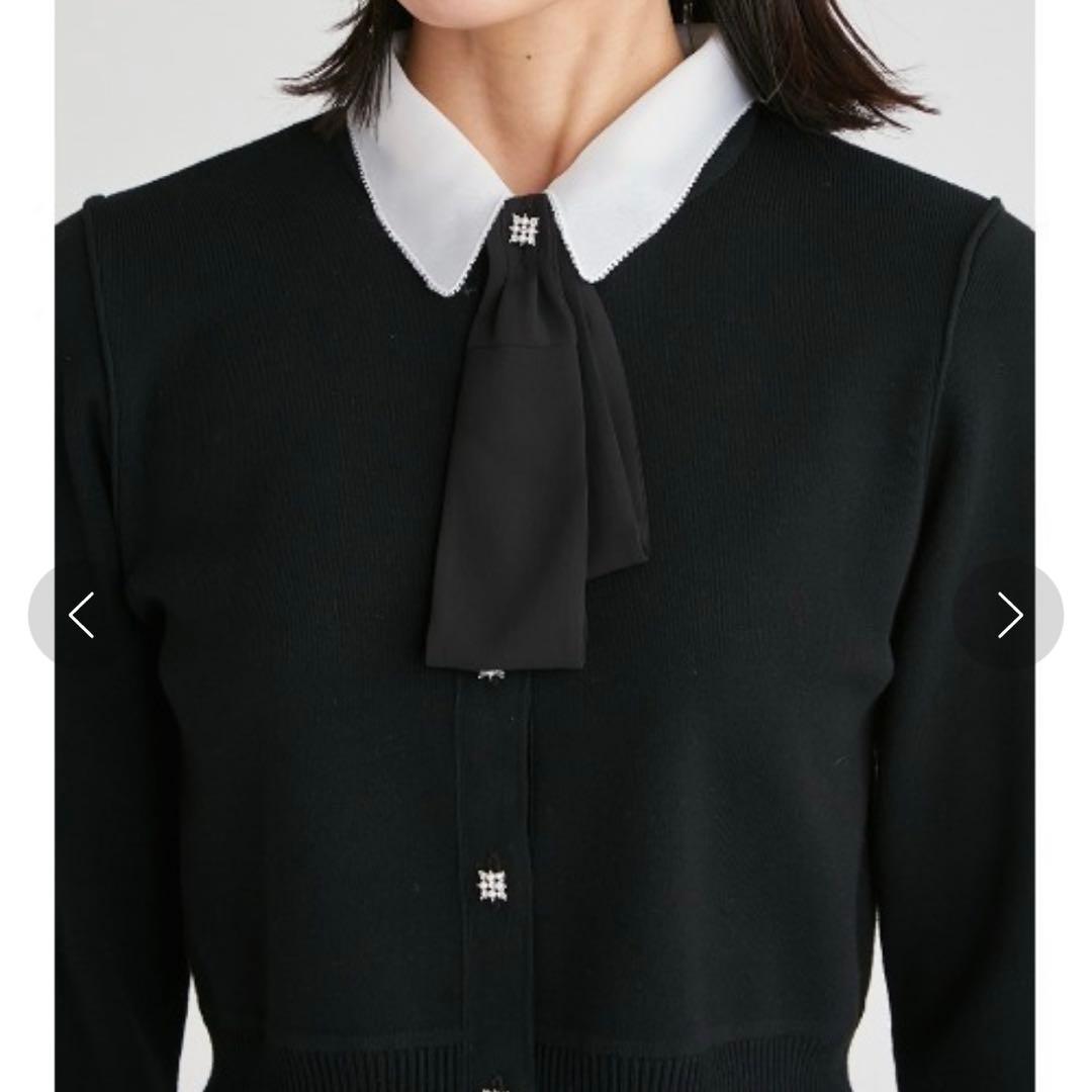 CELFORD デタッチャブル総針カーディガン　ブラック