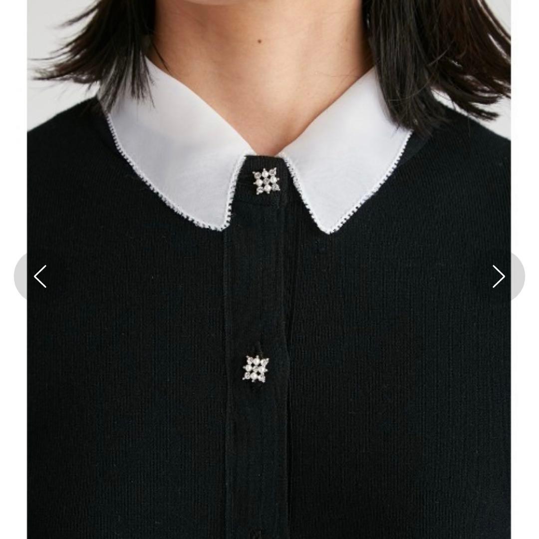 CELFORD デタッチャブル総針カーディガン　ブラック