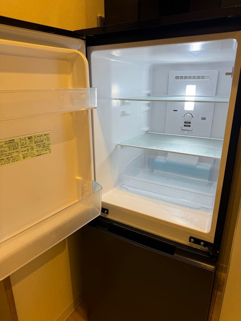 SHARP 冷蔵庫　ほぼ未使用　説明書付き 【SJ-D15KJ】ブラック