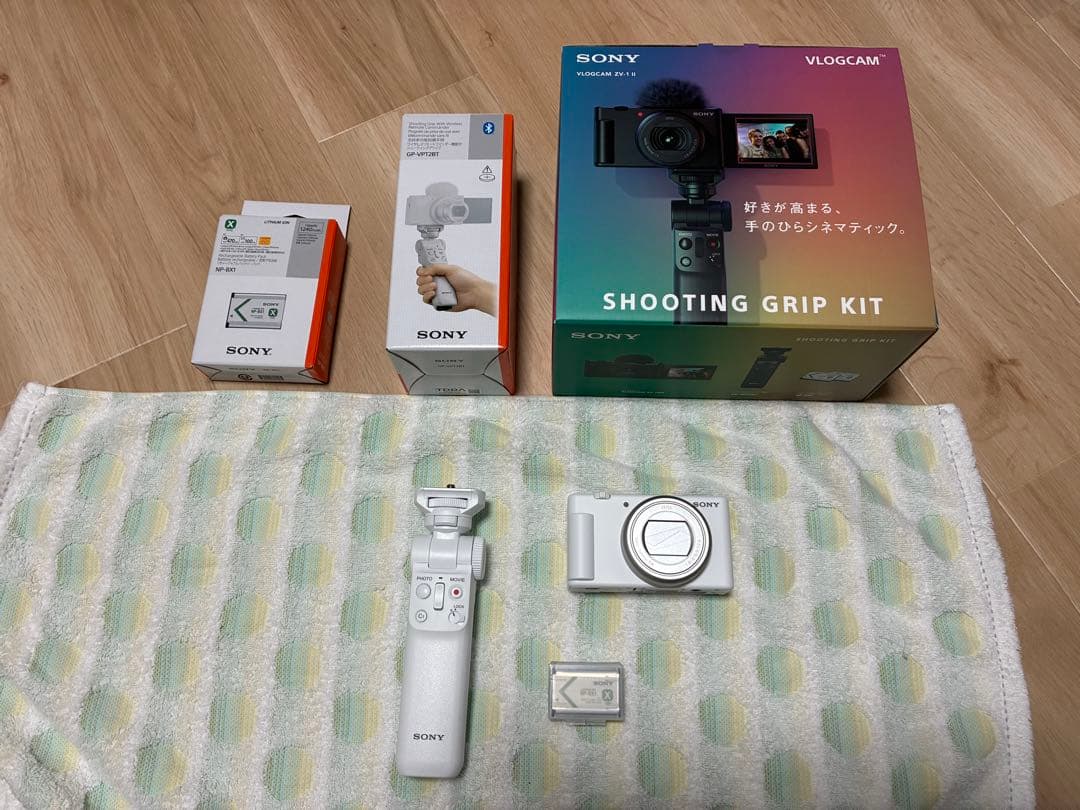 SONY VLOGCAM ZV-1 II シューティンググリップキット ホワイト