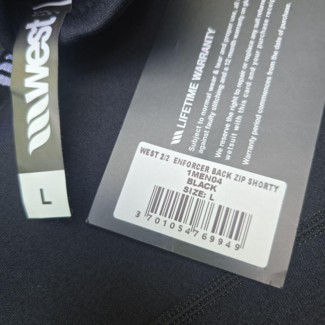 West スプリングウェットスーツ 黒　新品Lサイズ