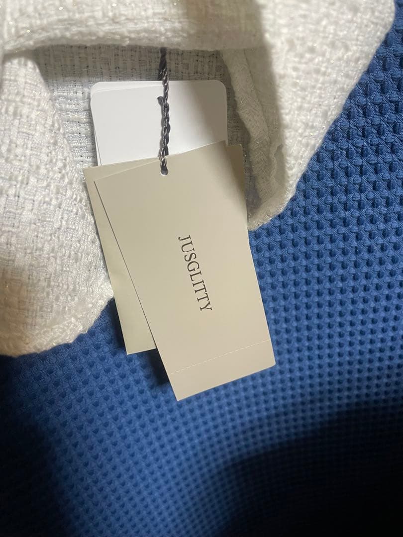 ジャスグリッティー　チェーンストラップツイードキャミビスチェ