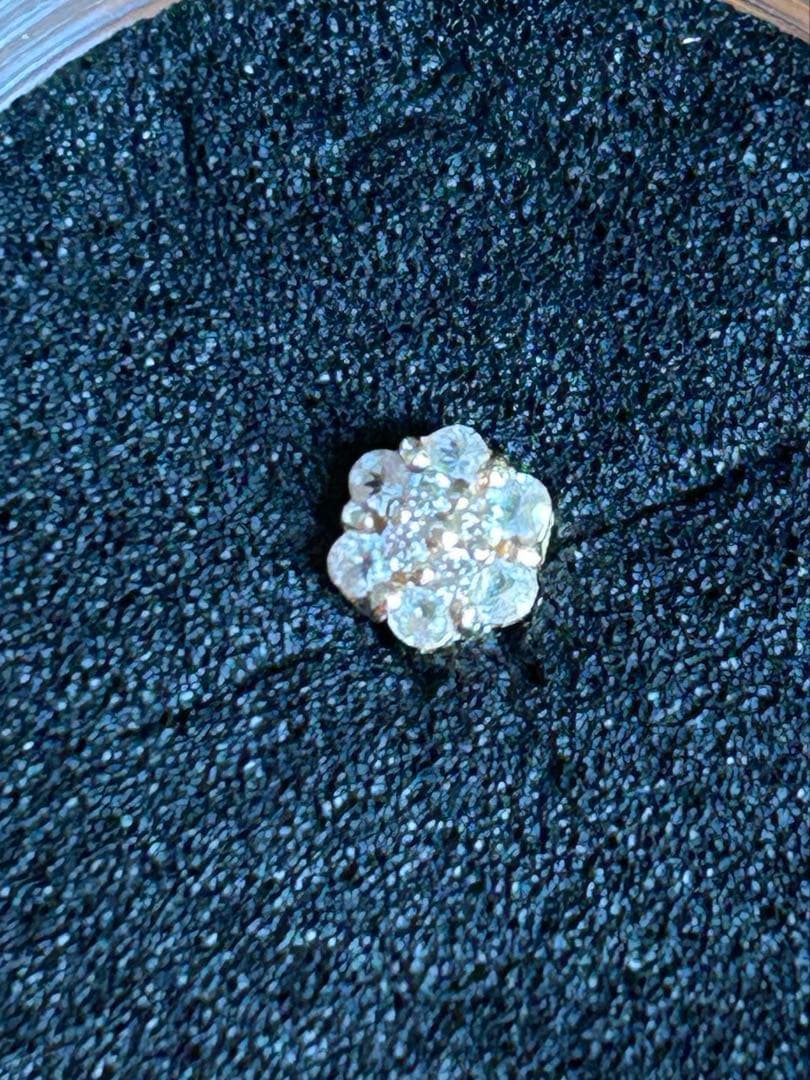 PICOLLET TOPAZDIAMONDK10YG フラワーピアス　ピコレ