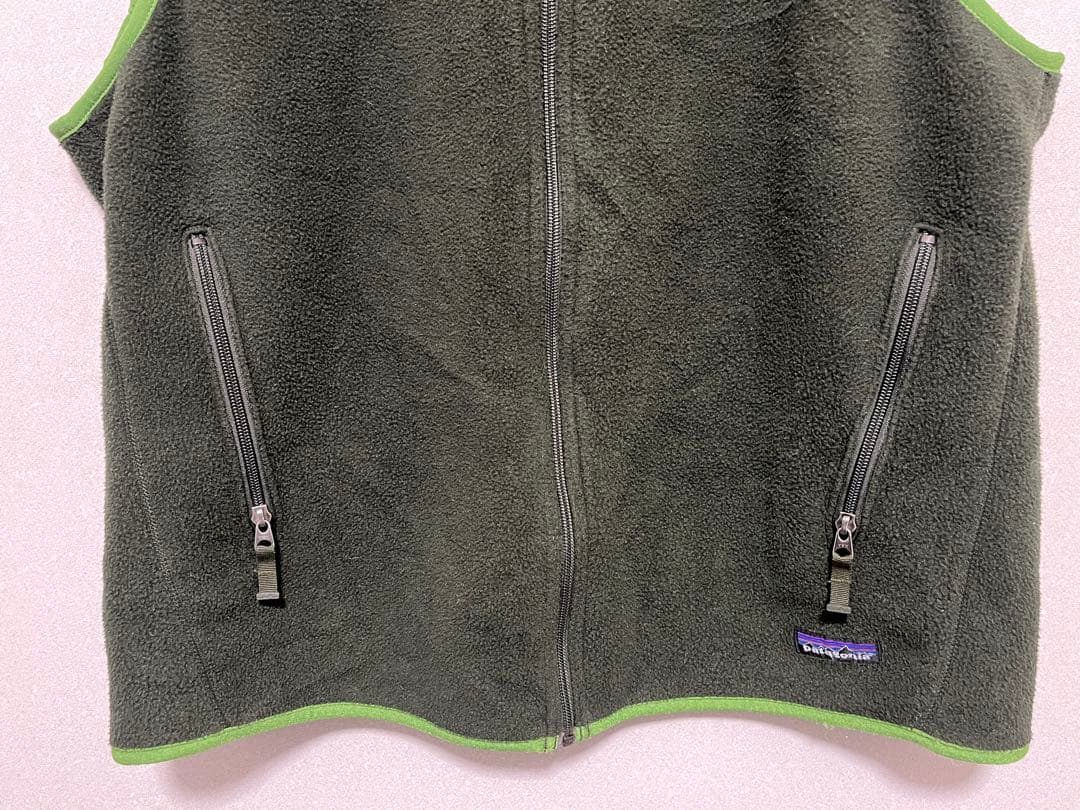 Patagonia フリースベスト ダークグリーン　L シンチラ
