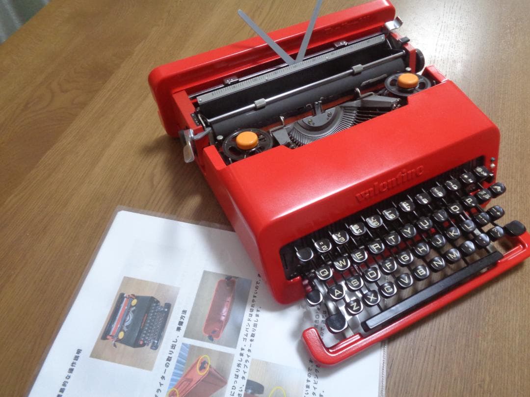 完動品olivetti valentine sタイプライター時計じかけのオレンジ