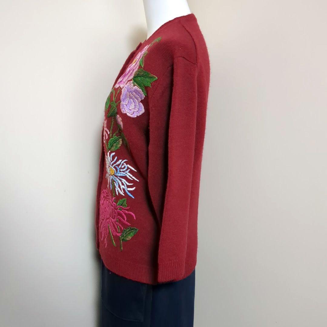 KEITA MARUYAMA ケイタマルヤマ 刺繍 カーディガン 90's ラム