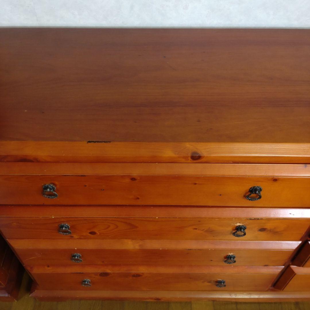 アンティーク風　木製チェスト