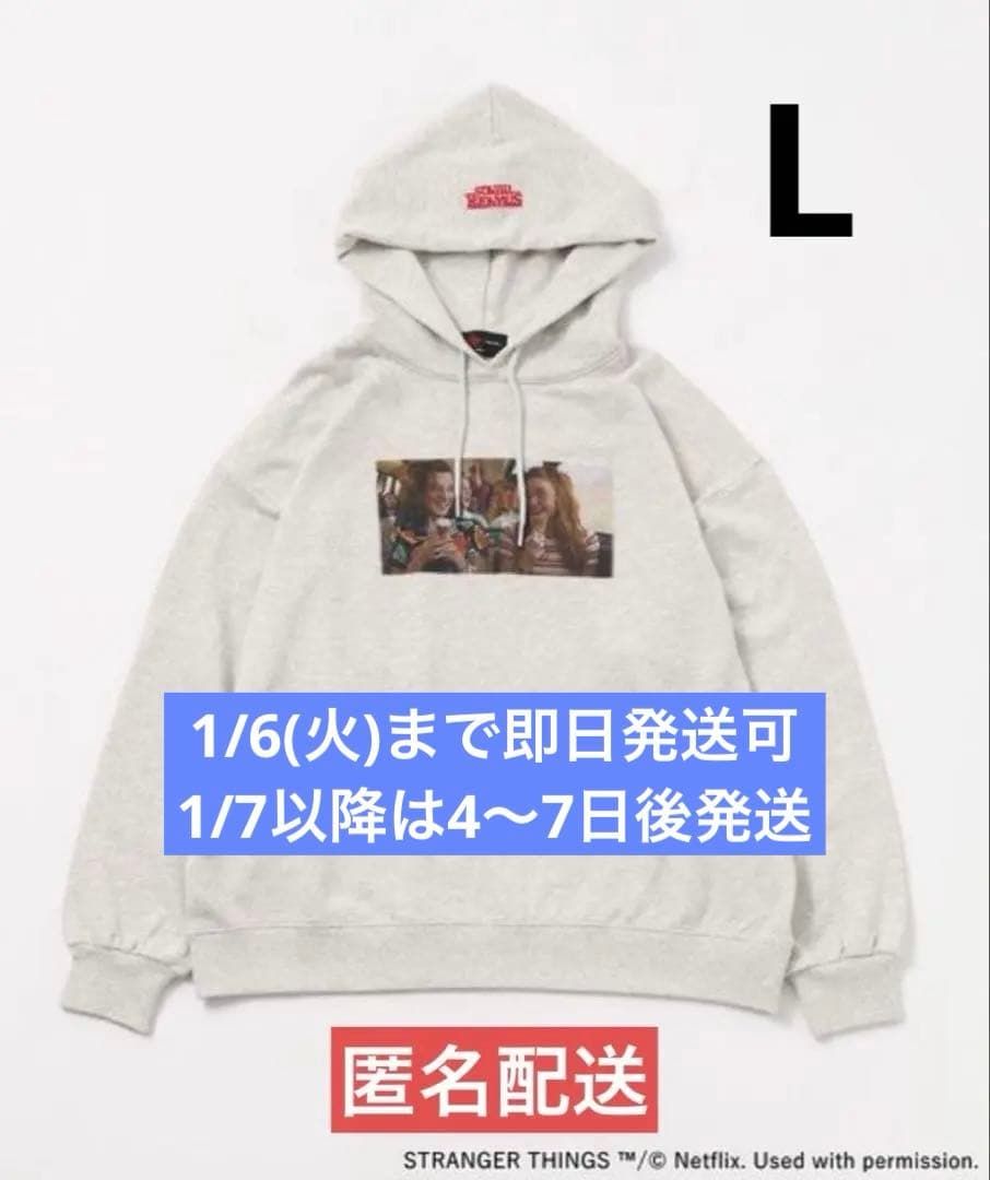 【新品・未使用品】ストレンジャーシングス　ニコアンド　パーカー　Lサイズ